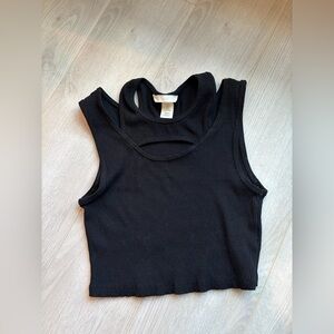 H&M | Cropped Cut-Out Tank Top M